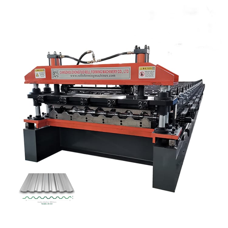 Trapezoidal Roof Sheet Roll Forming Machine