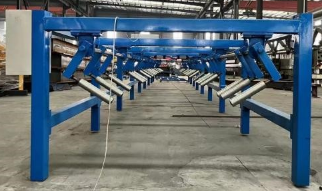 Electric receiving table and Drawout roller conveyor
