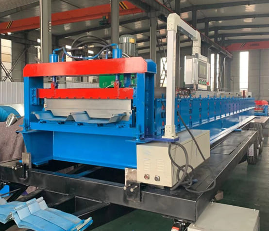 Screwless Roof Panels Multi Lok 430 Roofing Sheets Roll Forming Machine  