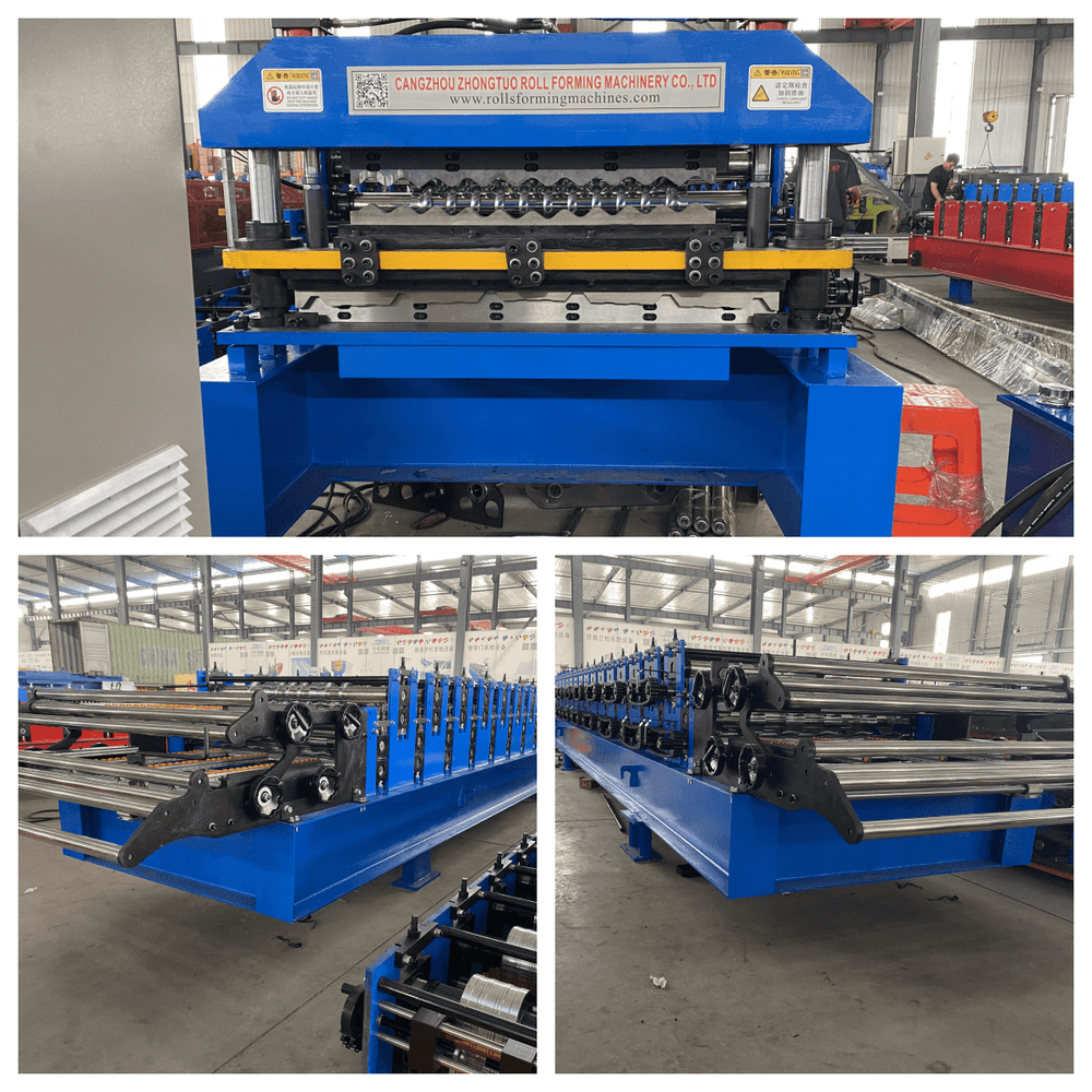 Pakistan customers prefer Double Layer Roof Sheet Roll Forming Machine ...