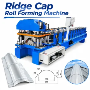 Automatic Ridge Cap Roll Forming Machine for Metal Roofing Ridge Caps - 20260915274