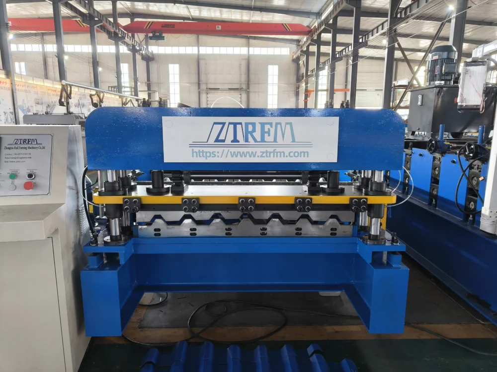 12-1789632673-zx49 High Speed Color Steel Trapezoid Roof Panel Making Machine Production - "