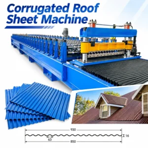 Automatic Corrugated Roof Sheet Roll Forming Machine for Color Coated - "