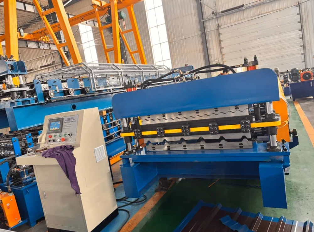 Automatic Double Layer Roof Sheet Roll Forming Machine for Color Coate - 13 1 1790217827 kthX