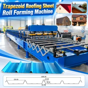 PLC-Controlled Trapezoid Roofing Sheet Roll Forming Machine - 20260929696