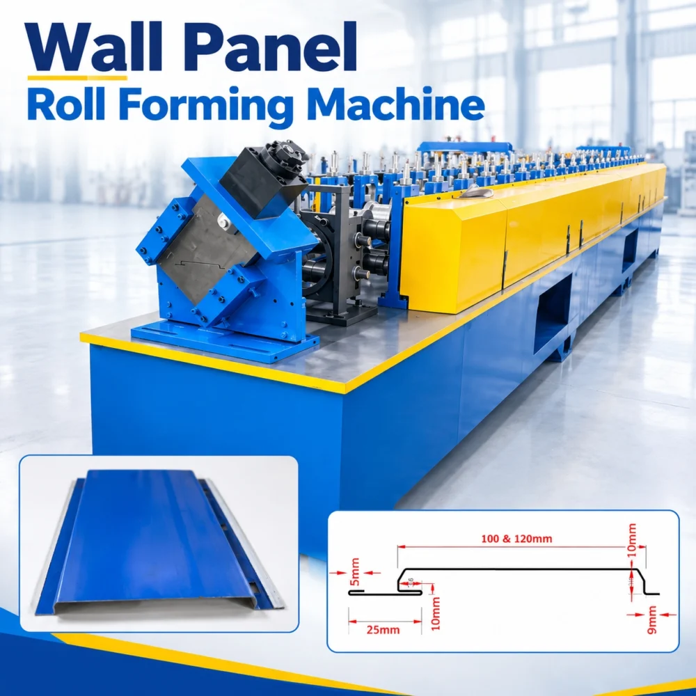 1-1793255325-KmKd Automatic Wall Panel Roll Forming Machine for Color Coated Steel Produ - 20261029933